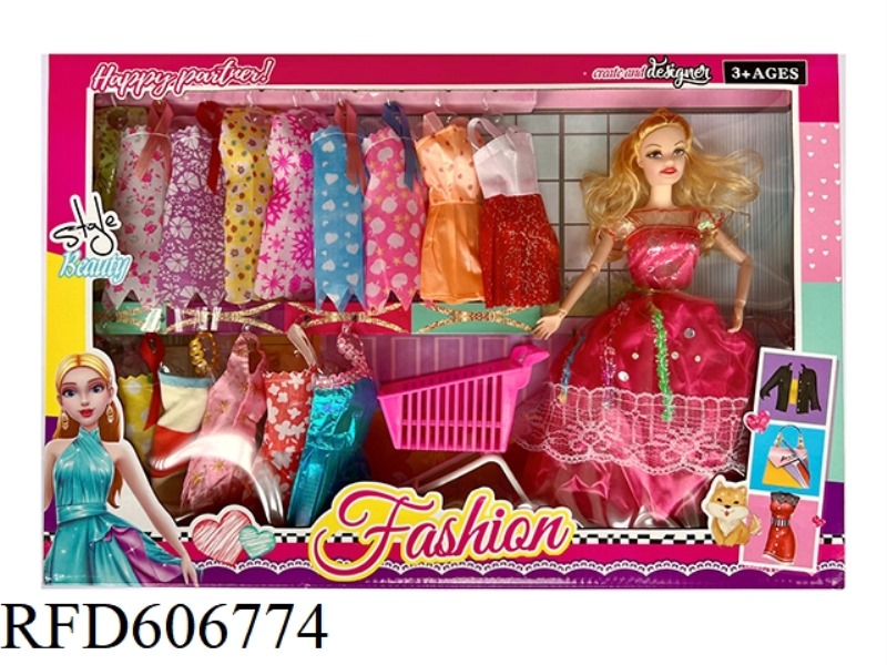 11.5-INCH 9-JOINT BARBIE SUIT WITH COSTUMES