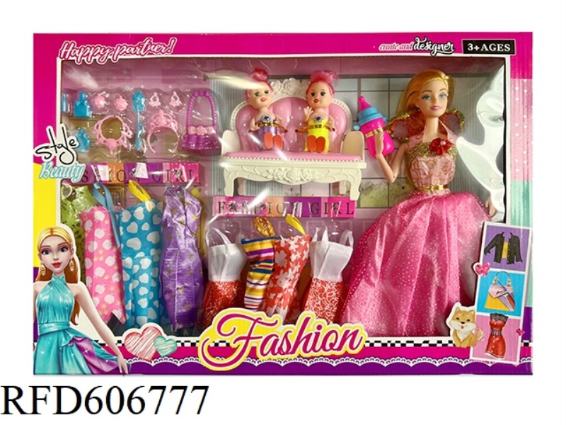 11.5-INCH 9-JOINT BARBIE SUIT WITH COSTUMES