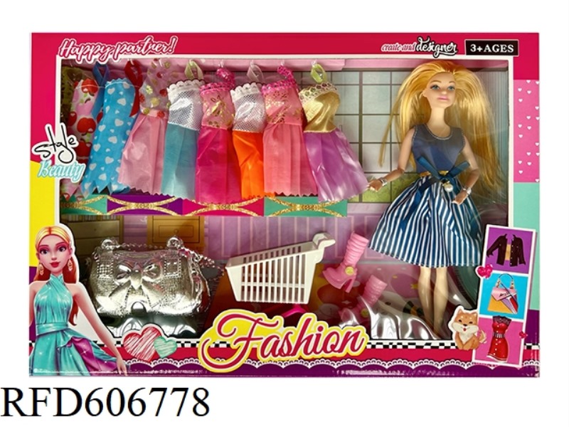 11.5-INCH 9-JOINT BARBIE SUIT WITH COSTUMES