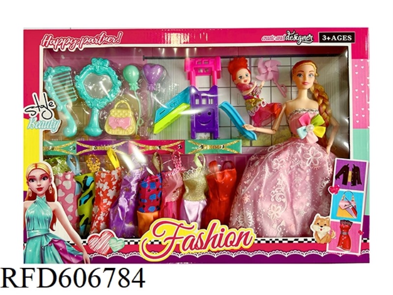 11.5-INCH 9-JOINT BARBIE SUIT WITH COSTUMES