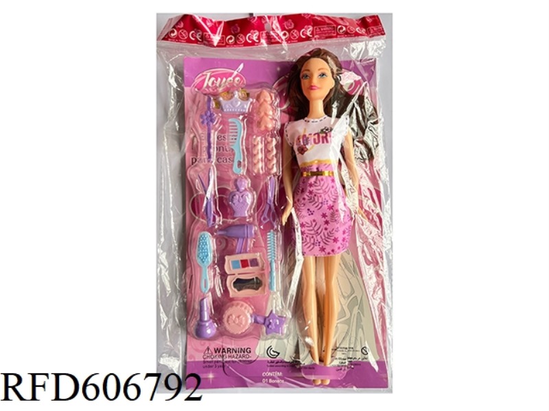 11.5 INCH BARBIE DOLL WITH COSMETIC SET