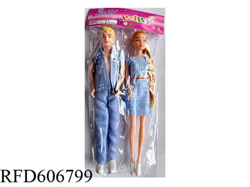 11.5 INCH BARBIE DOLL SUIT FOR MEN AND WOMEN WEAR SHOES.