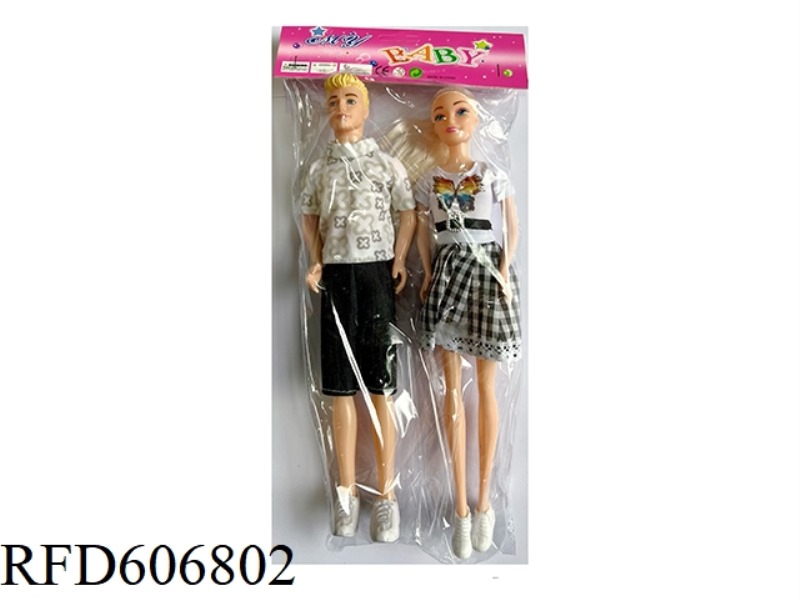 11.5 INCH BARBIE FASHION SUIT FOR MEN AND WOMEN WEAR SHOES.