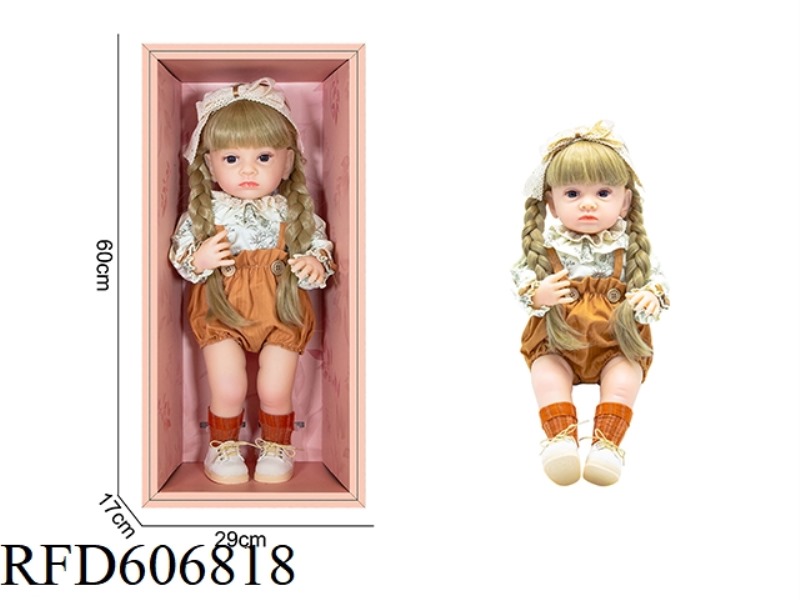 22-INCH NEWBORN SIMULATION DOLL WITH 6-WAY GRAVITY INDUCTION AND MAGNETIC SUCTION NIPPLE (EXCLUDING