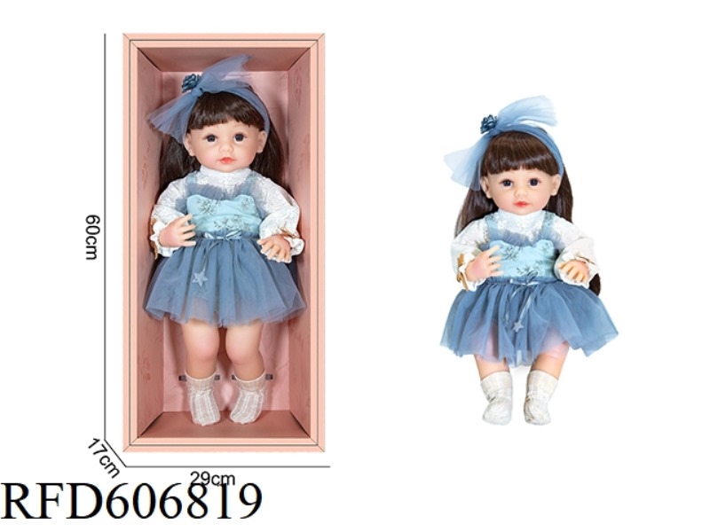 22-INCH NEWBORN SIMULATION DOLL WITH 6-WAY GRAVITY INDUCTION AND MAGNETIC SUCTION NIPPLE (EXCLUDING