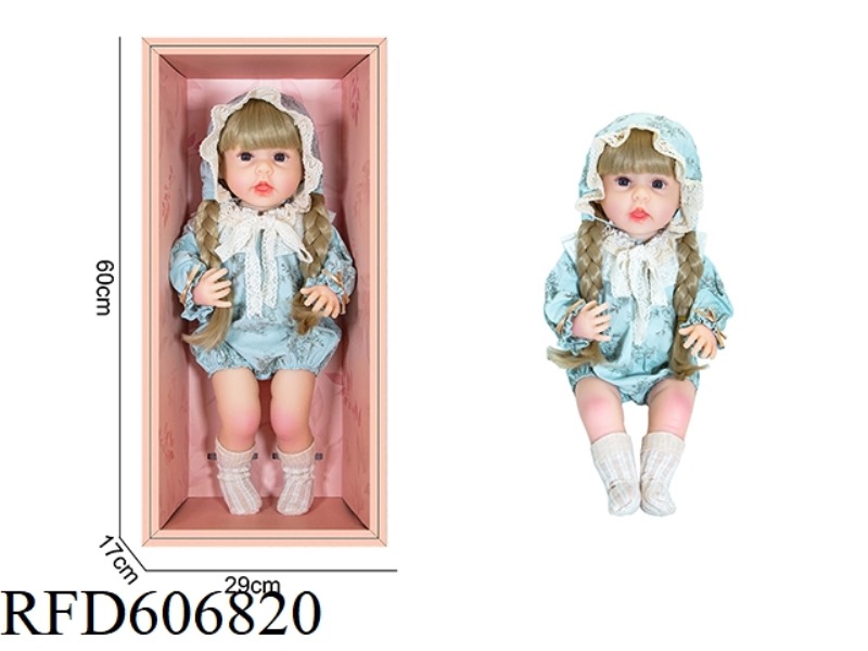 22-INCH NEWBORN SIMULATION DOLL WITH 6-WAY GRAVITY INDUCTION AND MAGNETIC SUCTION NIPPLE (EXCLUDING