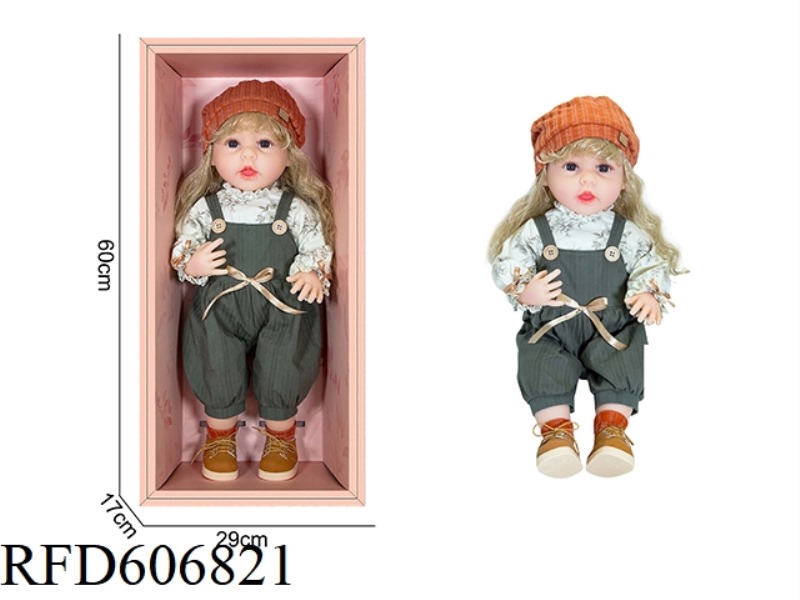 22-INCH NEWBORN SIMULATION DOLL WITH 6-WAY GRAVITY INDUCTION AND MAGNETIC SUCTION NIPPLE (EXCLUDING