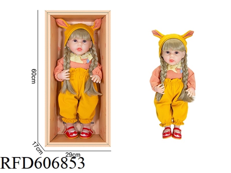 22-INCH NEWBORN SIMULATION DOLL WITH 6-WAY GRAVITY INDUCTION AND MAGNETIC SUCTION NIPPLE (EXCLUDING