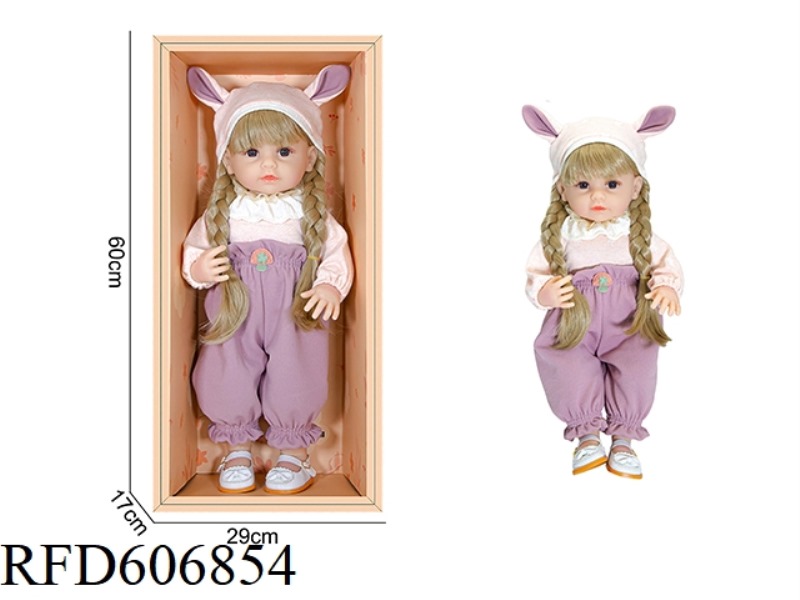 22-INCH NEWBORN SIMULATION DOLL WITH 6-WAY GRAVITY INDUCTION AND MAGNETIC SUCTION NIPPLE (EXCLUDING