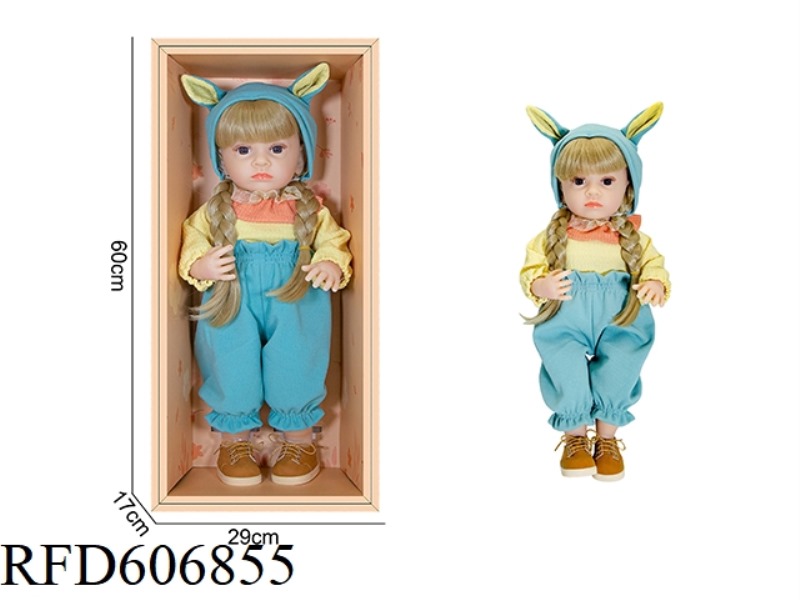 22-INCH NEWBORN SIMULATION DOLL WITH 6-WAY GRAVITY INDUCTION AND MAGNETIC SUCTION NIPPLE (EXCLUDING