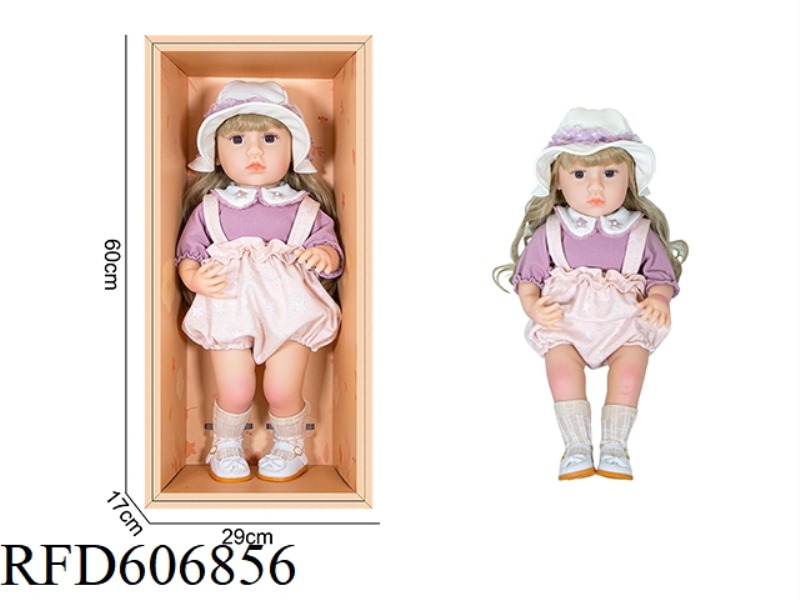 22-INCH NEWBORN SIMULATION DOLL WITH 6-WAY GRAVITY INDUCTION AND MAGNETIC SUCTION NIPPLE (EXCLUDING