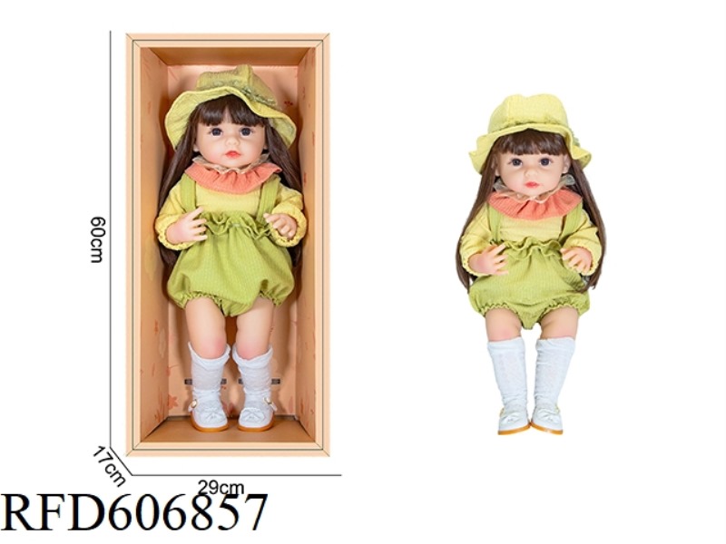 22-INCH NEWBORN SIMULATION DOLL WITH 6-WAY GRAVITY INDUCTION AND MAGNETIC SUCTION NIPPLE (EXCLUDING