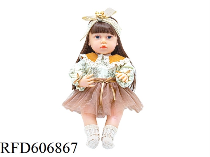 22-INCH NEWBORN SIMULATION DOLL WITH 6-WAY GRAVITY INDUCTION AND MAGNETIC SUCTION NIPPLE (EXCLUDING