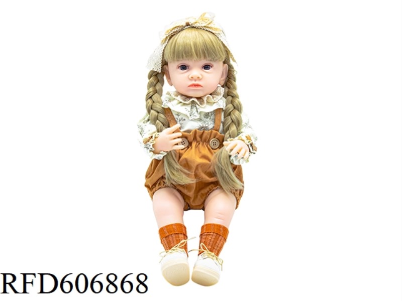 22-INCH NEWBORN SIMULATION DOLL WITH 6-WAY GRAVITY INDUCTION AND MAGNETIC SUCTION NIPPLE (EXCLUDING