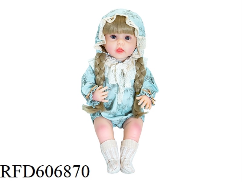 22-INCH NEWBORN SIMULATION DOLL WITH 6-WAY GRAVITY INDUCTION AND MAGNETIC SUCTION NIPPLE (EXCLUDING