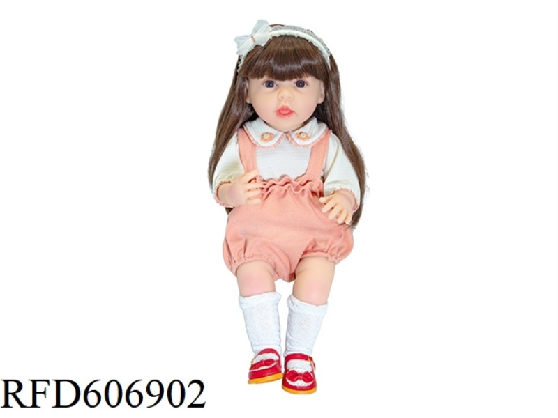 22-INCH NEWBORN SIMULATION DOLL WITH 6-WAY GRAVITY INDUCTION AND MAGNETIC SUCTION NIPPLE (EXCLUDING