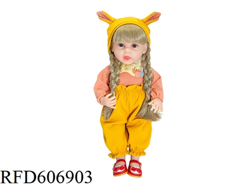 22-INCH NEWBORN SIMULATION DOLL WITH 6-WAY GRAVITY INDUCTION AND MAGNETIC SUCTION NIPPLE (EXCLUDING
