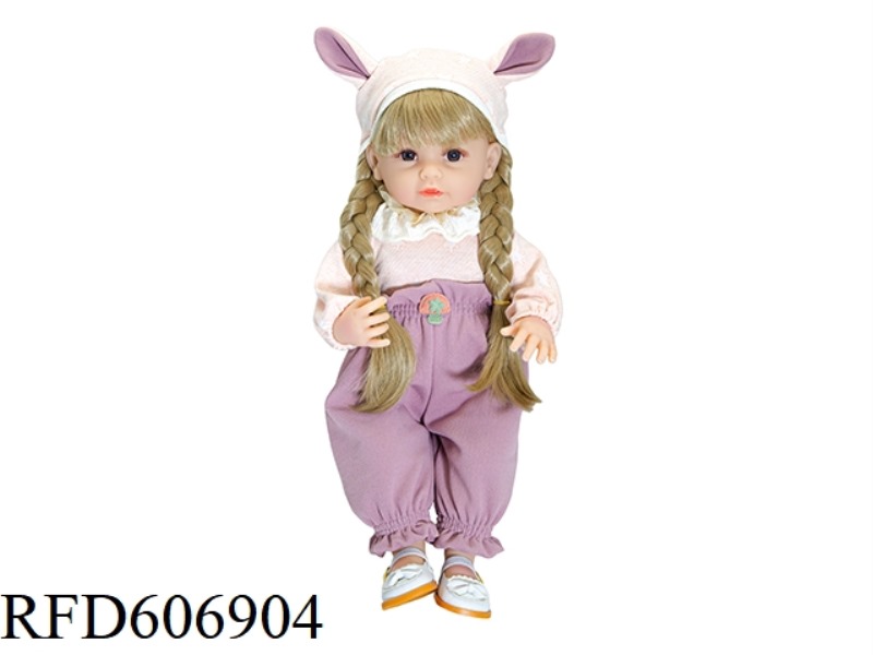 22-INCH NEWBORN SIMULATION DOLL WITH 6-WAY GRAVITY INDUCTION AND MAGNETIC SUCTION NIPPLE (EXCLUDING