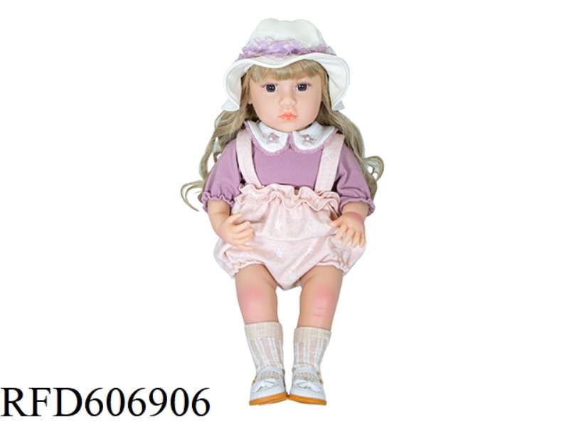 22-INCH NEWBORN SIMULATION DOLL WITH 6-WAY GRAVITY INDUCTION AND MAGNETIC SUCTION NIPPLE (EXCLUDING