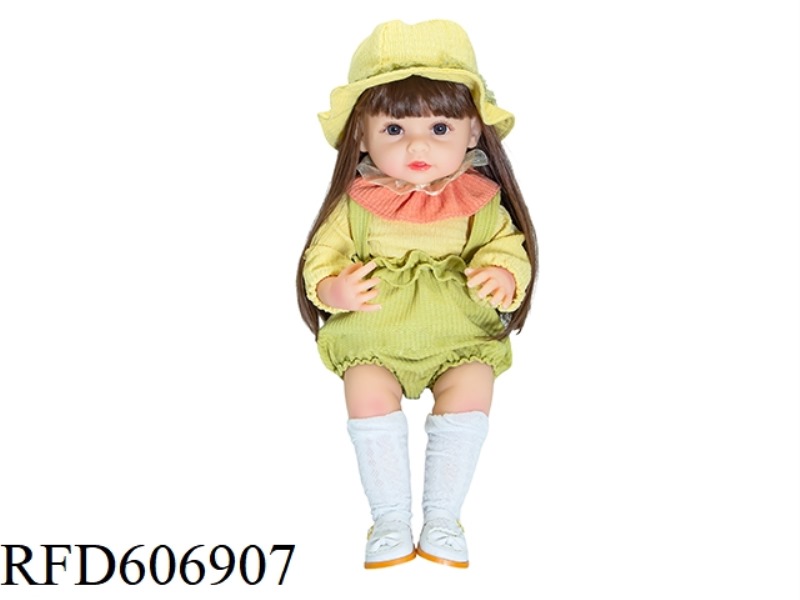 22-INCH NEWBORN SIMULATION DOLL WITH 6-WAY GRAVITY INDUCTION AND MAGNETIC SUCTION NIPPLE (EXCLUDING