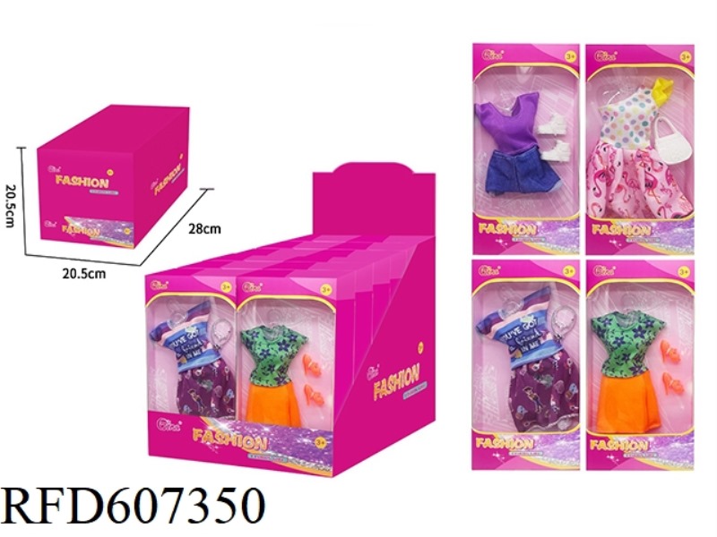 11.5 INCH FASHION DOLL CLOTHING (12PCS)