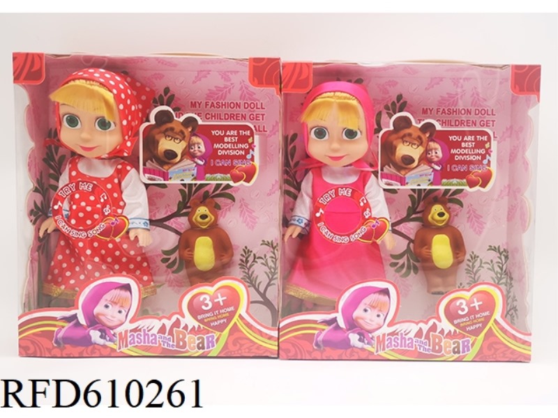 10 INCH EMPTY MARTHA DOLL WITH MUSIC IC+ BEAR
