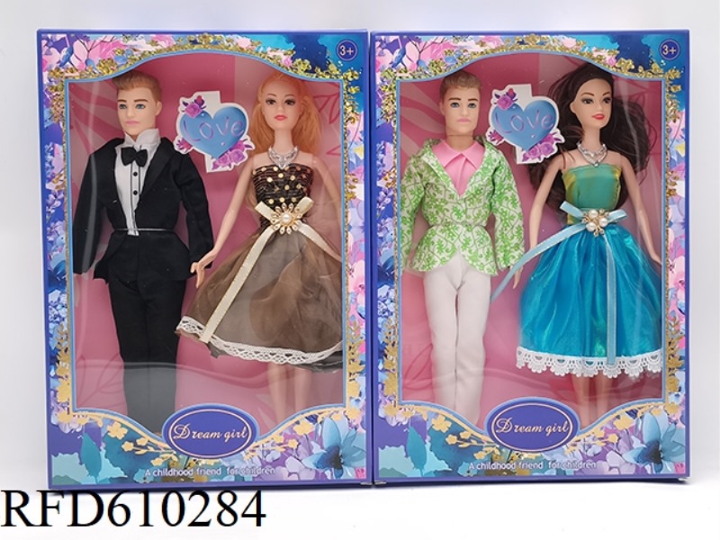 11.5 INCH JOINT BODY FASHION BARBIE +11.5 INCH JOINT BODY MEN'S DOUBLE DRESS