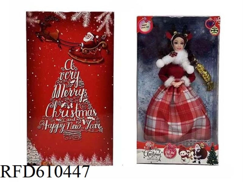 PREMIUM 11.5-INCH REAL 9-JOINT CHRISTMAS BARBIE