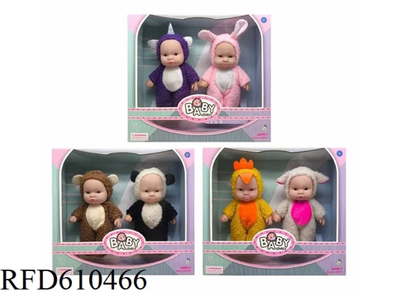 10-INCH VINYL 6 EXPRESSION BABY WITH 3D EYE BAND IC FOUR TONES 2 PACK