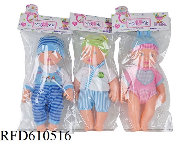 3 12-INCH VINYL EXPRESSION DOLLS MIXED