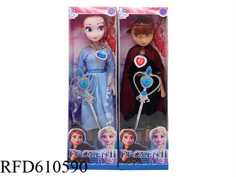 22 INCH MUSIC ICE AND SNOW BARBIE WITH SCEPTER TWO MIXED.