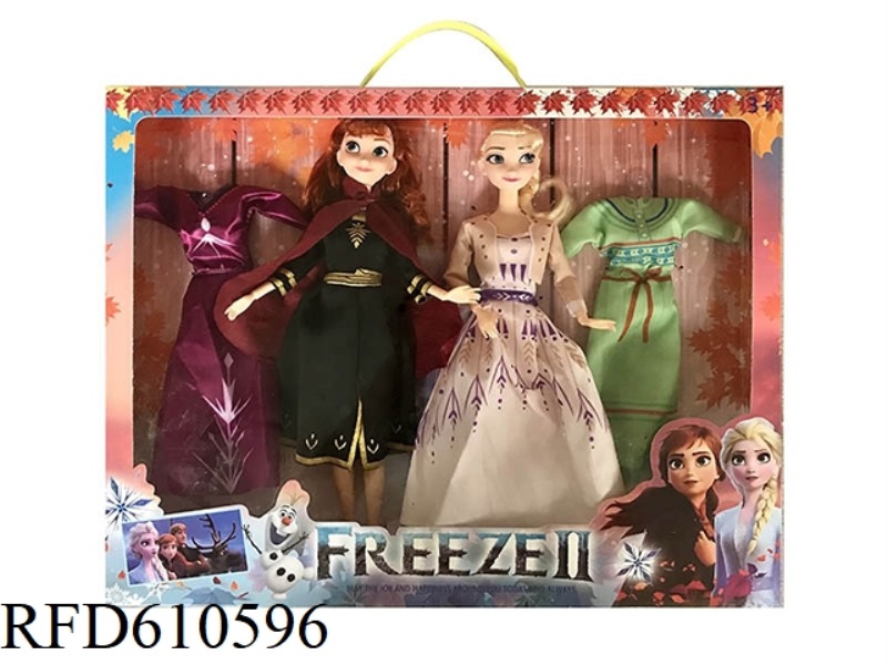THE LATEST FOURTH-GENERATION 11-INCH 12-JOINT REAL FROZEN ANNA AND AISHA DOUBLE BELT CLOTHING.