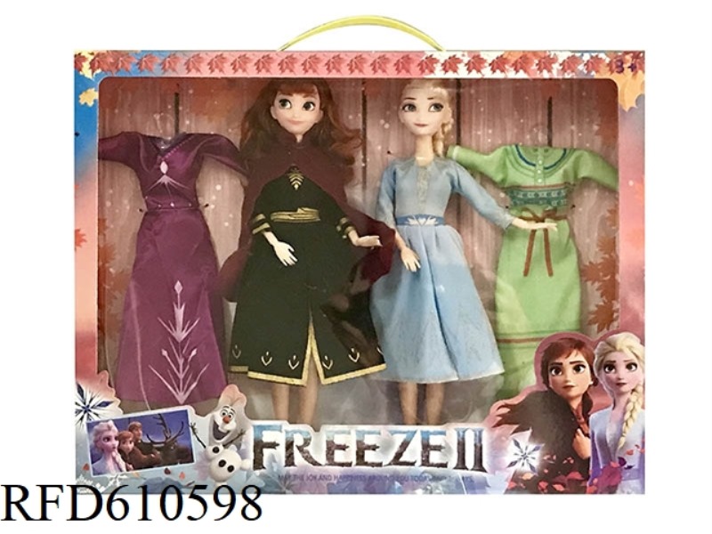 THE LATEST FOURTH-GENERATION 11-INCH 12-JOINT REAL FROZEN ANNA AND AISHA DOUBLE BELT CLOTHING.