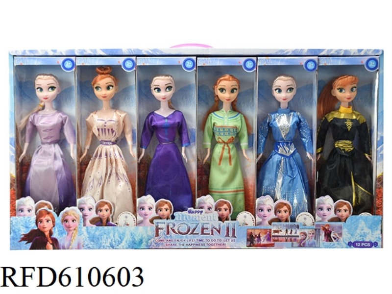 11.5-INCH REAL HANDS 4 GENERATIONS OF SNOW PRINCESS 6 MIXED 12PCS