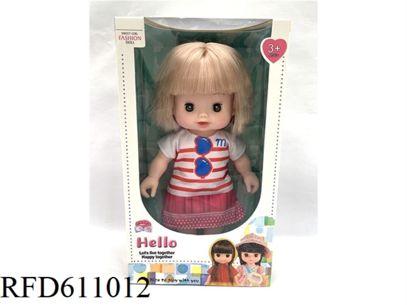 10 INCH MILU ENAMEL DOLL