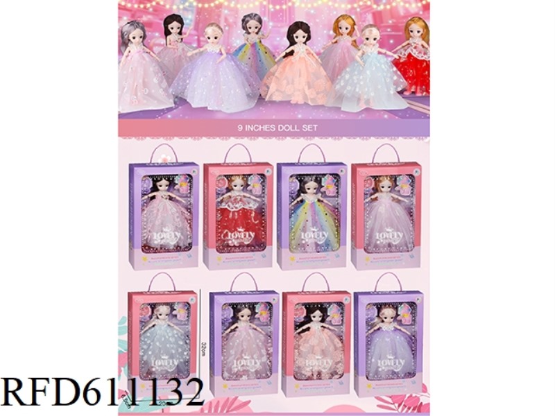 8 9-INCH SOLID BARBIE DOLLS