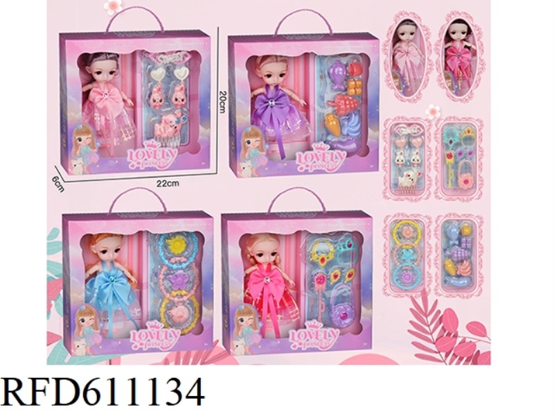 FOUR 6-INCH SOLID BARBIE DOLL SETS