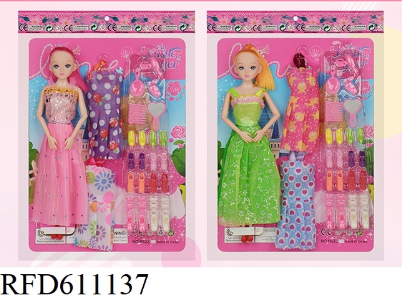 TWO 11.5-INCH SOLID BARBIE SETS