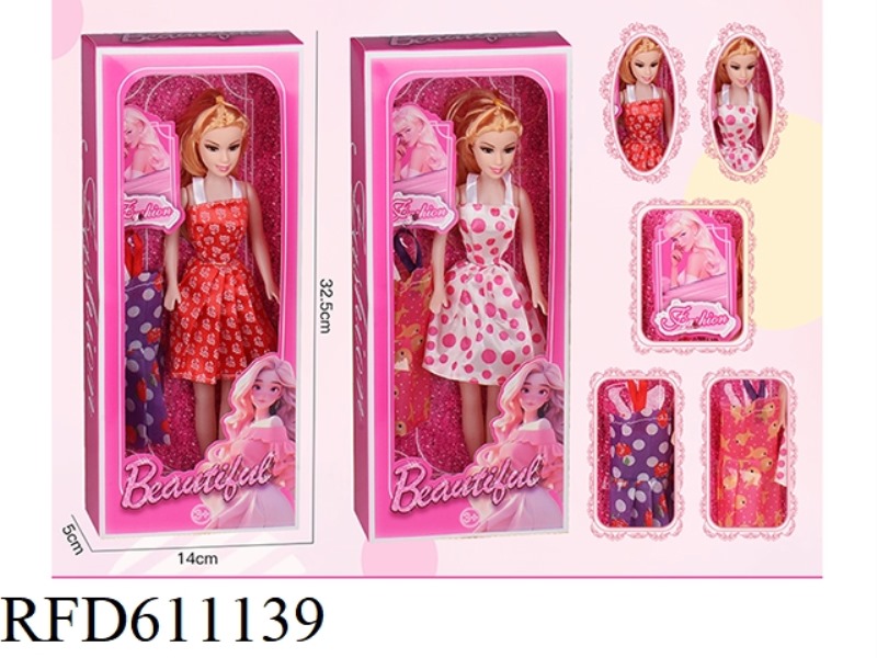 TWO 11.5-INCH HOLLOW BARBIE SETS