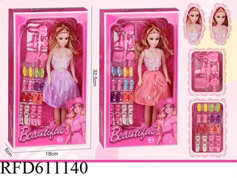 TWO 11.5-INCH HOLLOW BARBIE SETS