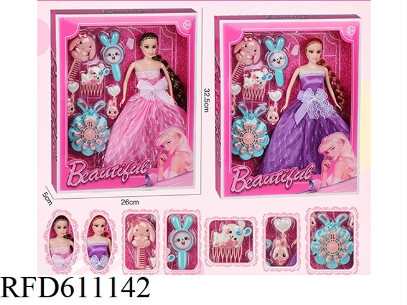 TWO 11.5-INCH SOLID BARBIE SETS