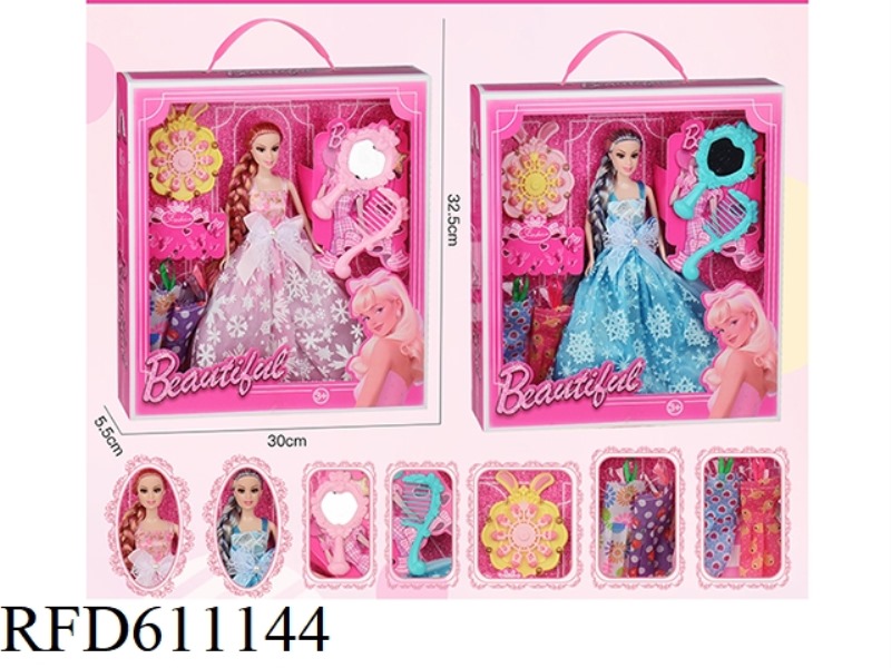 TWO 11.5-INCH SOLID BARBIE SETS