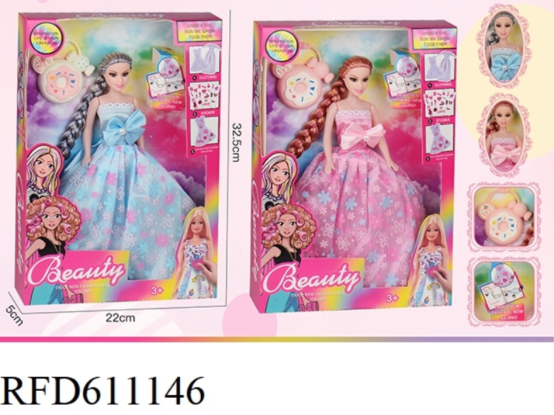 TWO 11.5-INCH HOLLOW BARBIE SETS