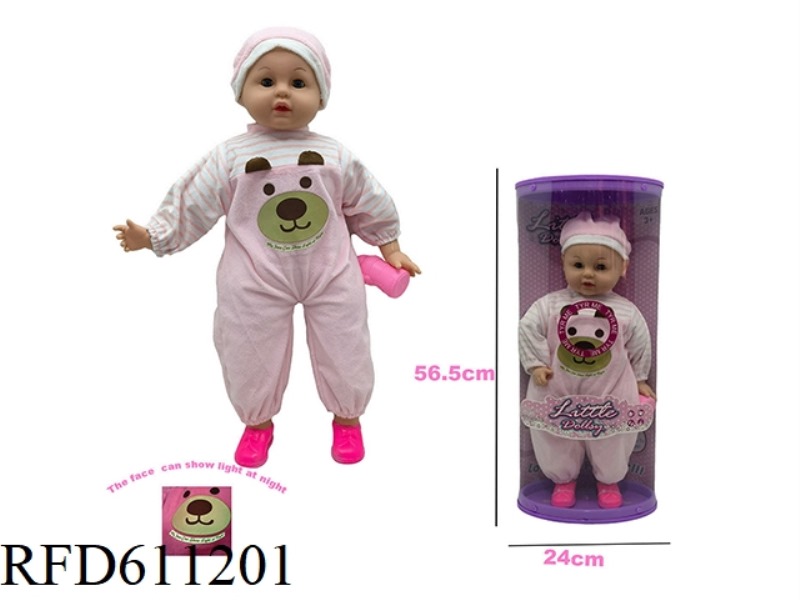 51CM STRAIGHT DOLL WITH 6-TONE IC WITH GLOW-IN-THE-DARK BEAR 51CM