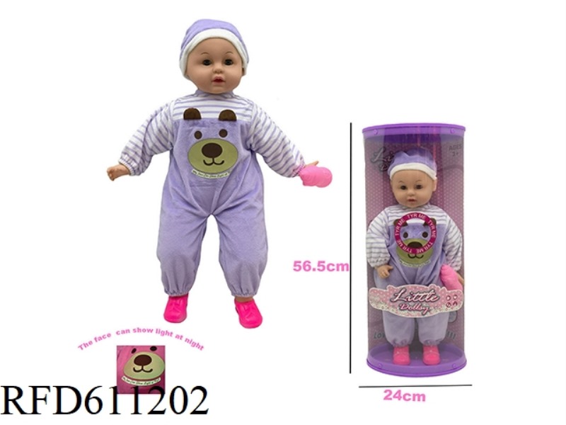 51CM STRAIGHT DOLL WITH 6-TONE IC WITH GLOW-IN-THE-DARK BEAR 51CM