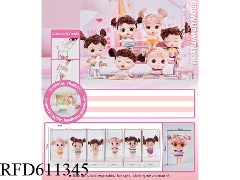 1.5 INCH 10CM5 JOINT BARBIE DOLL WITH 5 JOINTS