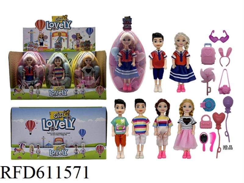 5.5-INCH REAL-LIFE LITTLE KELLY DOLL 6PCS