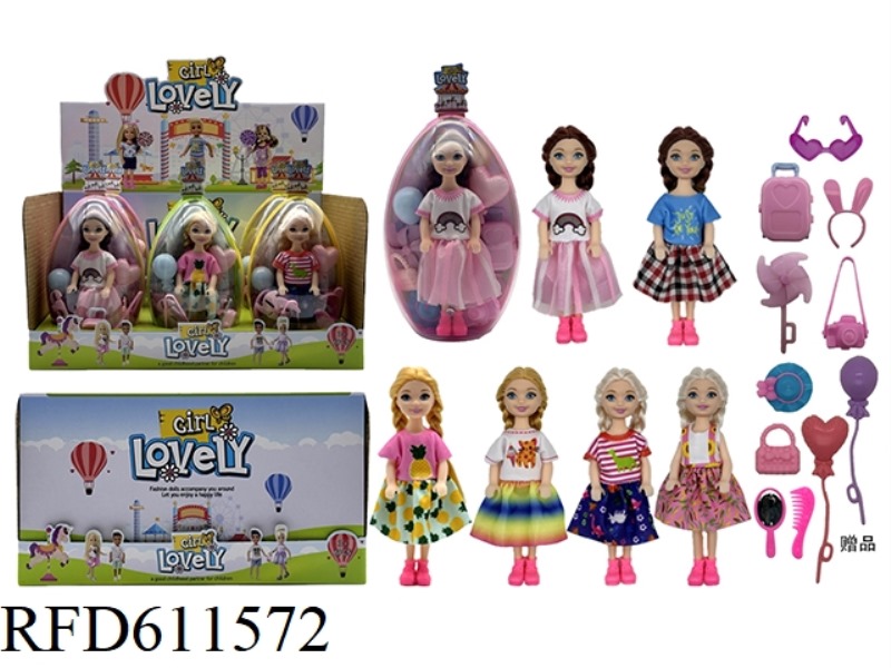 5.5-INCH REAL-LIFE LITTLE KELLY DOLL 6PCS