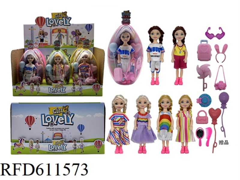 5.5-INCH REAL-LIFE LITTLE KELLY DOLL 6PCS