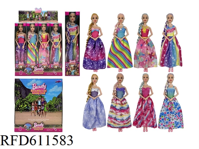 11.5 INCH 9-JOINT FASHION DRESS BARBIE 16PCS